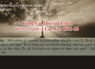Tiếng Êm Dịu của Chúa – 5/9/2021