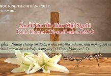 Ăn Ở Nhu Mì Giữa Mọi Người – 7/9/2021