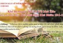 Klei Bi Mguôp Dưi Lŏ Wĭt Msĕ Êlâo – 13/9/2021