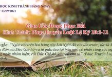 Giao Ước Được Phục Hồi – 13/9/2021