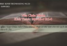 Nếu Chúa Muốn – 16/9/2021