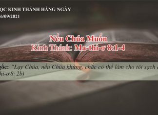 Nếu Chúa Muốn – 16/9/2021