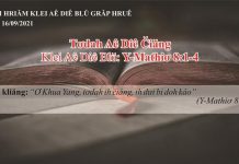 Tơdah Aê Diê Čiăng – 16/9/2021