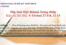 Mĭn Dah Djiê Ƀiădah Srăng Hdĭp – 17/9/2021