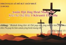 Amâo Djŏ Jing Hơaĭ Mang Ôh – 21/9/2021