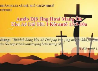Amâo Djŏ Jing Hơaĭ Mang Ôh – 21/9/2021