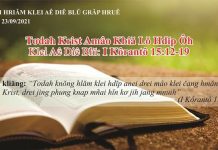 Tơdah Krist Amâo Kbiă Lŏ Hdĭp Ôh – 23/9/2021