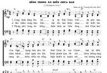 Bài hát: Sống Trong Ân Điển Chúa Ban