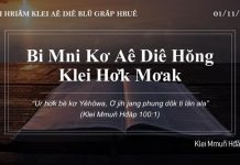 Bi Mni Kơ Aê Diê Hŏng Klei Hơ̆k Mơak – 1/11/2021