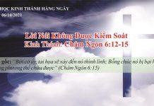 Lời Nói Không Được Kiểm Soát – 6/10/2021