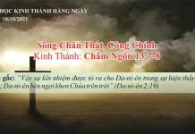 Sống Chân Thật, Công Chính – 10/10/2021