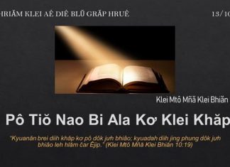 Pô Tiŏ Nao Bi Ala Kơ Klei Khăp – 13/10/2021