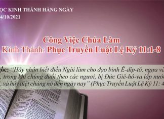 Công Việc Chúa Làm – 14/10/2021