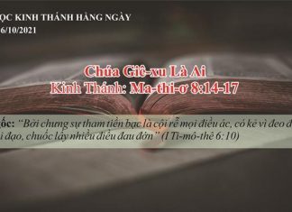 Chúa Giê-xu Là Ai – 16/10/2021