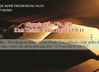 Nguyên Tắc Của Cải – 17/10/2021