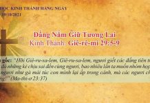 Đấng Nắm Giữ Tương Lai – 19/10/2021