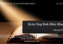 Krist Jing Boh Hlâo Hlang – 21/10/2021