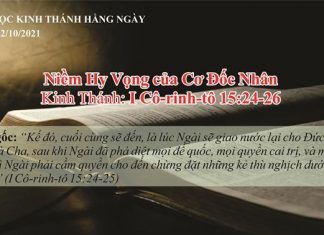 Niềm Hy Vọng của Cơ Đốc Nhân – 22/10/2021