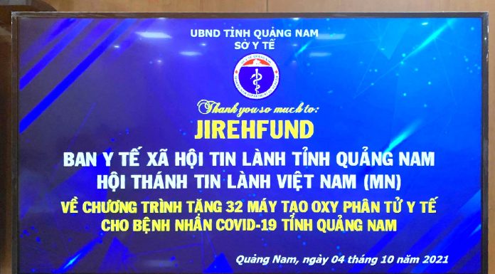 Trao Tặng Máy Thở Tại Quảng Nam