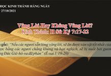 Vâng Lời Hay Không Vâng Lời? – 27/10/2021