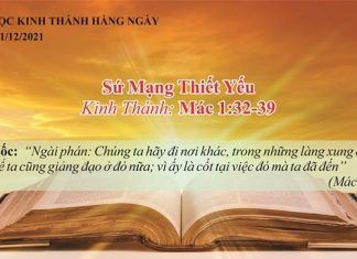 Sứ Mạng Thiết Yếu – 1/12/2021