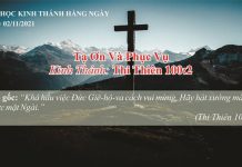 Tạ Ơn Và Phục Vụ – 2/11/2021