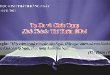 Tạ Ơn và Chúc Tụng – 4/11/2021