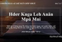 Hdơr Knga Leh Anăn Mpŭ Mni – 4/11/2021