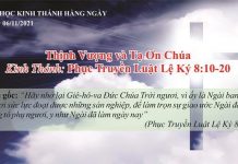Thịnh Vượng và Tạ Ơn Chúa – 6/11/2021