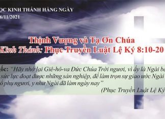Thịnh Vượng và Tạ Ơn Chúa – 6/11/2021