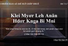 Klei Myơr Leh Anăn Hdơr Knga Bi Mni – 8/11/2021