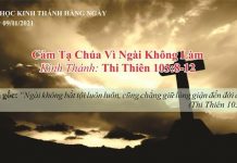 Cảm Tạ Chúa Vì Ngài Không Làm – 9/11/2021