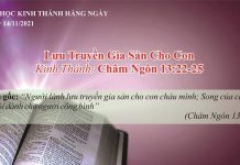 Lưu Truyền Gia Sản Cho Con – 14/11/2021