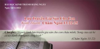 Lưu Truyền Gia Sản Cho Con – 14/11/2021