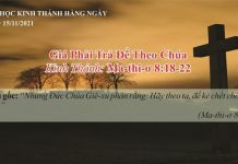 Giá Phải Trả Để Theo Chúa – 15/11/2021