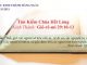 Tìm Kiếm Chúa Hết Lòng – 18/11/2021