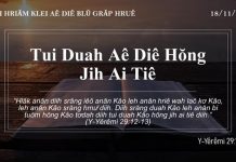 Tui Duah Aê Diê Hŏng Jih Ai Tiê – 18/11/2021
