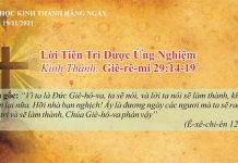 Lời Tiên Tri Được Ứng Nghiệm – 19/11/2021