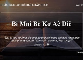 Bi Mni Bĕ Kơ Aê Diê – 25/11/2021