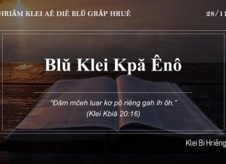 Blŭ Klei Kpă Ênô – 28/11/2021