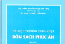 UB. CĐGD: Thông báo Bài Học Trường Chúa Nhật Cho Năm 2022