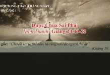 Được Chúa Sai Phái – 5/12/2021