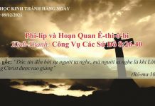 Phi-líp và Hoạn Quan Ê-thi-ô-bi – 9/12/2021