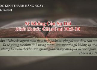 Sẽ Không Còn Sợ Hãi – 16/12/2021