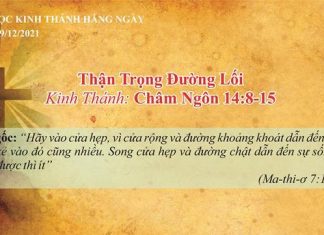 Thận Trọng Đường Lối – 19/12/2021