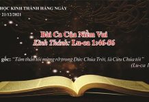 Bài Ca Của Niềm Vui – 21/12/2021