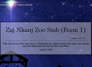 Zaj Nkauj Zoo Siab (Feem 1) – 22/12/2021
