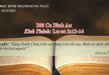 Bài Ca Bình An – 24/12/2021