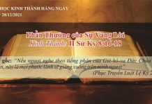 Phần Thưởng của Sự Vâng Lời – 28/12/2021