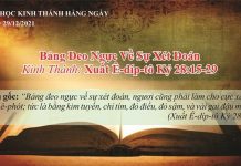 Bảng Đeo Ngực Về Sự Xét Đoán – 29/12/2021